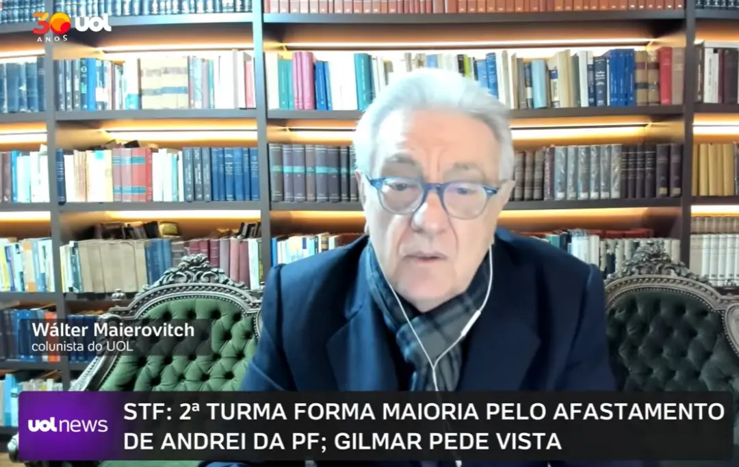 Nome Maierovitch avaliou que o afastamento de Andrei Rodrigues pelo ministro Mendonça é perigoso e ilegal. Ele apontou …