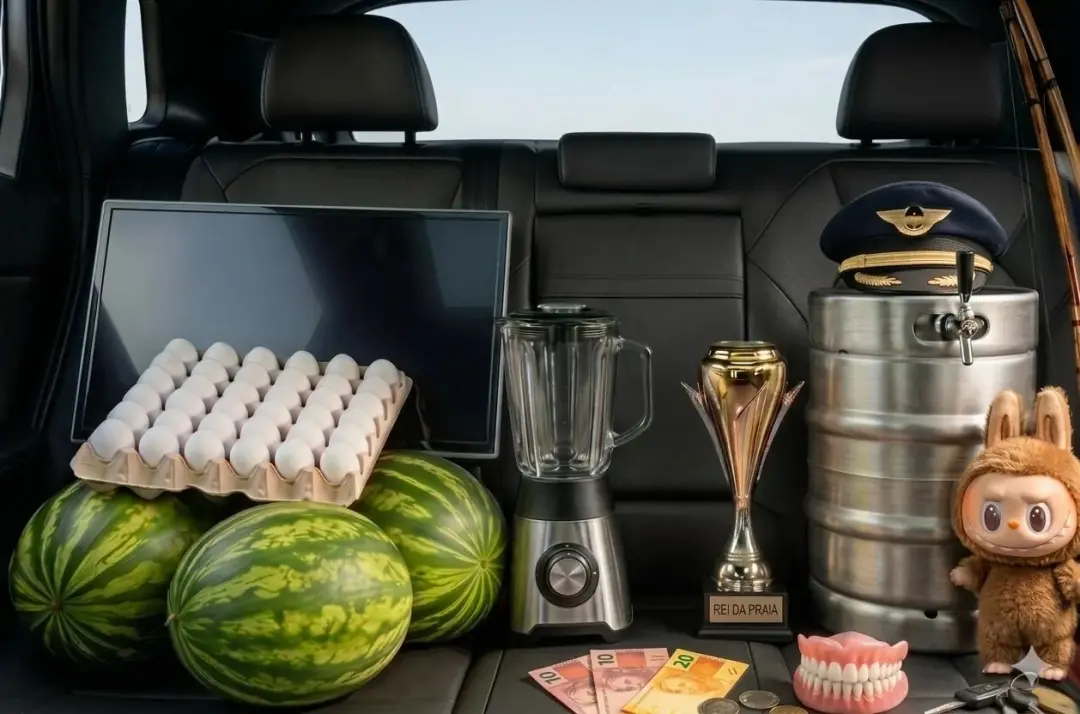 Cartela de 60 ovos, barril de chope de 50 litros e dentadura foram esquecidos em Ubers no Rio. A quantidade de itens in…