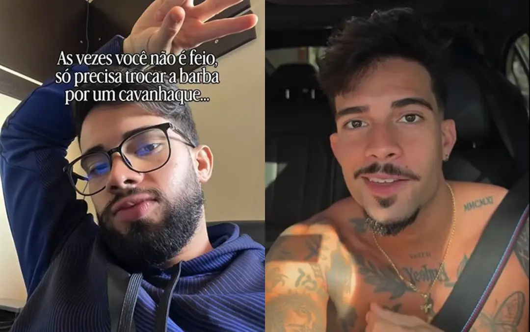 Pedro Henrique de Jesus Borges, advogado de Formosa, postou antes e depois da troca da barba por cavanhaque. Acho que u…