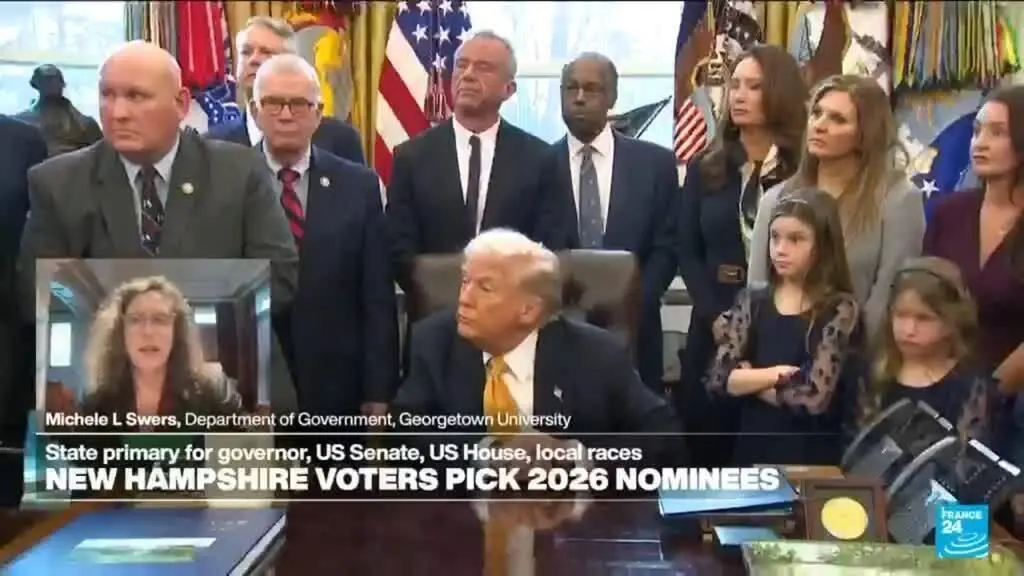 New Hampshire primária mostra o clima político nacional, onde o desempenho de Donald Trump pode ser visto como um refer…