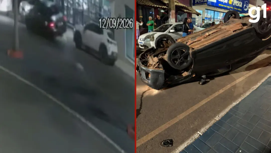 Arenápolis, MT: motorista sem CNH e alcoolizada capotou o carro atingindo três veículos estacionados. É um desrespeito …