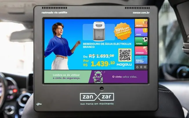 4,5 mil telas em carros de aplicativo em São Paulo estão virando vitrines interativas com o projeto Magalu Car Shop. A …