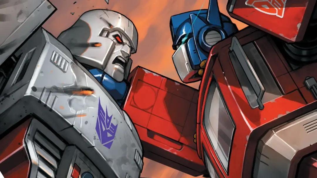 Daniel Warren Johnson iniciou a série Transformers na Image Comics, e Robert Kirkman seguiu depois com mais tensão. É l…