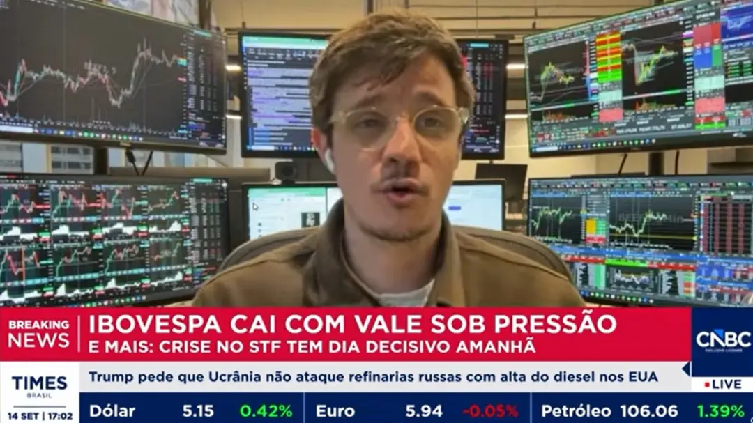 Ibovespa fechou em queda de 0,63% com o dólar subindo para 5,15. A pressão internacional e as preocupações com a IA est…