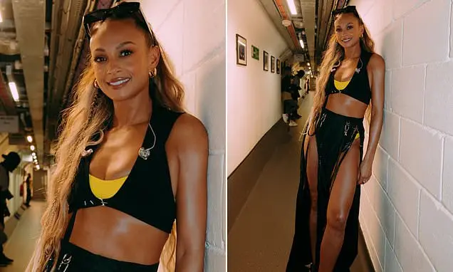 Alesha Dixon se apresentou no Ovo Arena, em Wembley, usando um top curto e saia recortada. A troca de Emma Willis para …