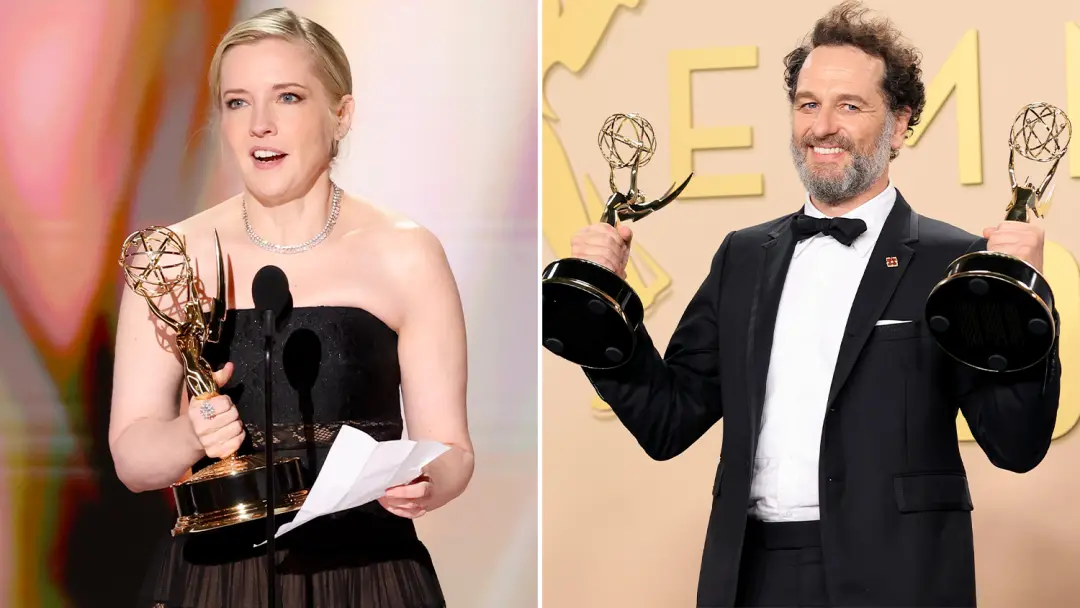 Katie Dippold e Matthew Rhys levaram Emmys pela serie Widows Bay. Os dois ficaram sem palavras na noite dos premios. É …
