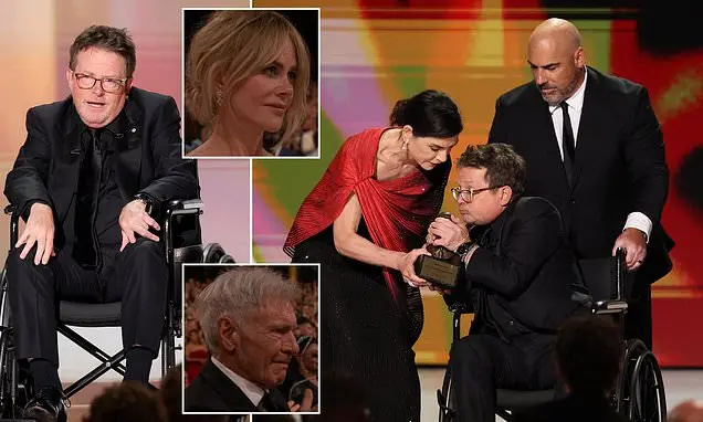 Michael J Fox emocionou o público ao receber o The Bob Hope Humanitarian Award no Emmy 2026, aceitando o prêmio na cade…