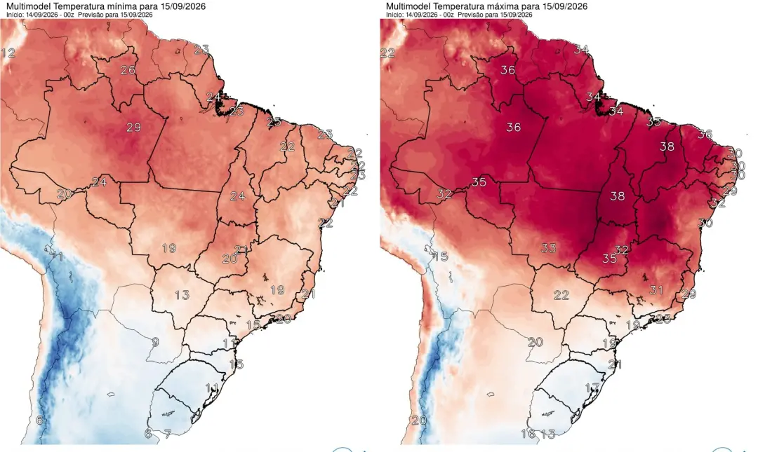 Chuva concentrada em São Paulo e Rio de Janeiro nesta terça, com previsão de redução gradual a partir de quarta. O temp…