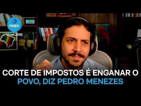 Pedro Menezes diz que propor corte de impostos é enganar o povo, pois não há espaço fiscal para redução generalizada no…