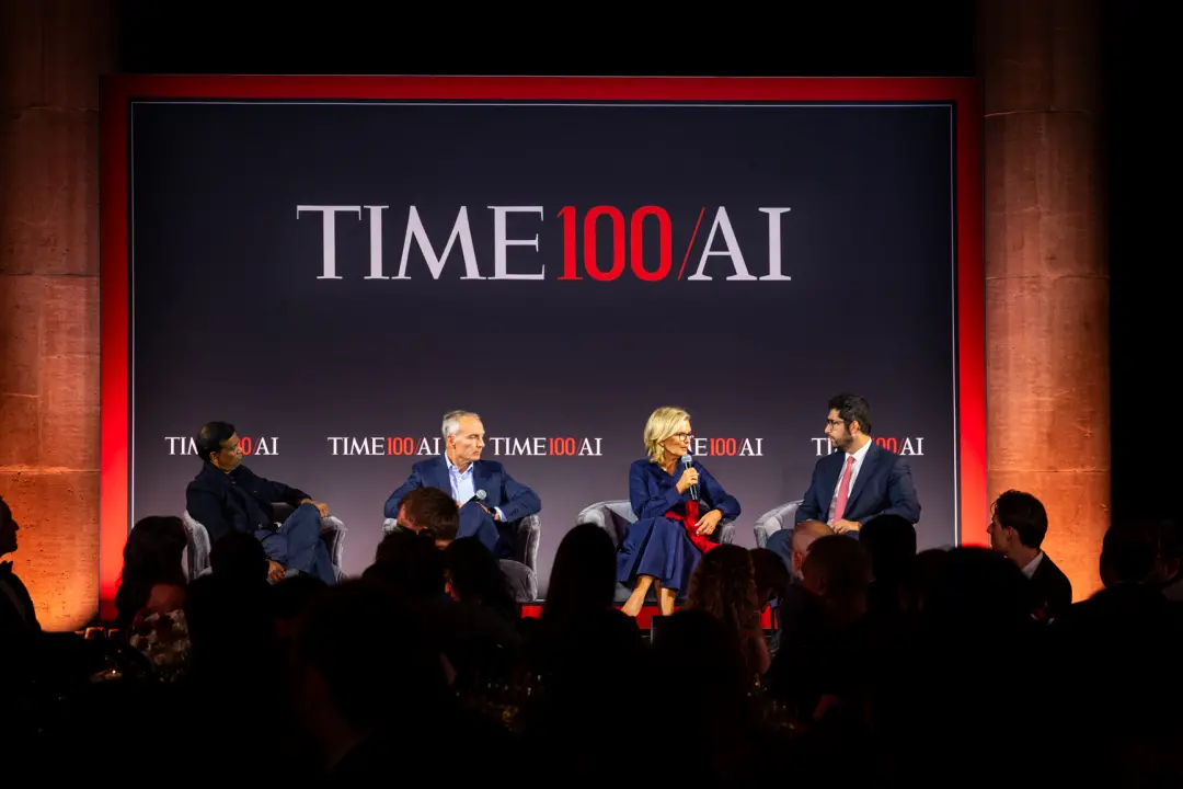 San Francisco, onde reuniu a TIME100 AI Impact Dinner, trouxe o debate sobre o impacto da inteligência artificial na ec…