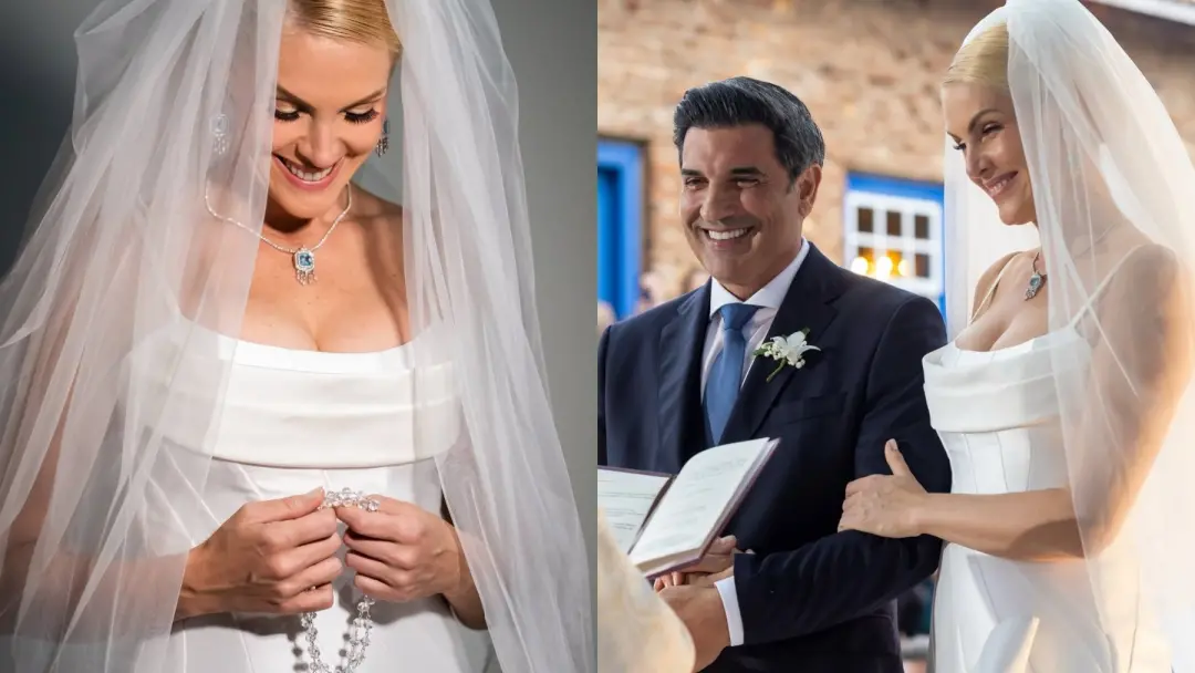Ana Hickmann levou um terço de fãs para o altar no casamento com Edu Guedes, numa fazenda em São Paulo. Achei super leg…