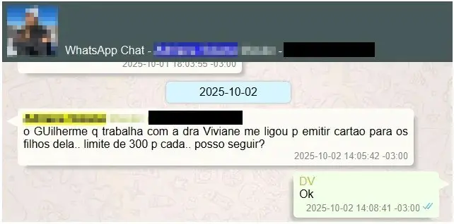 Ministro Moraes fala que mensagens sobre cartões Master com limite de 300 mil reais para filhos são direcionamento de i…