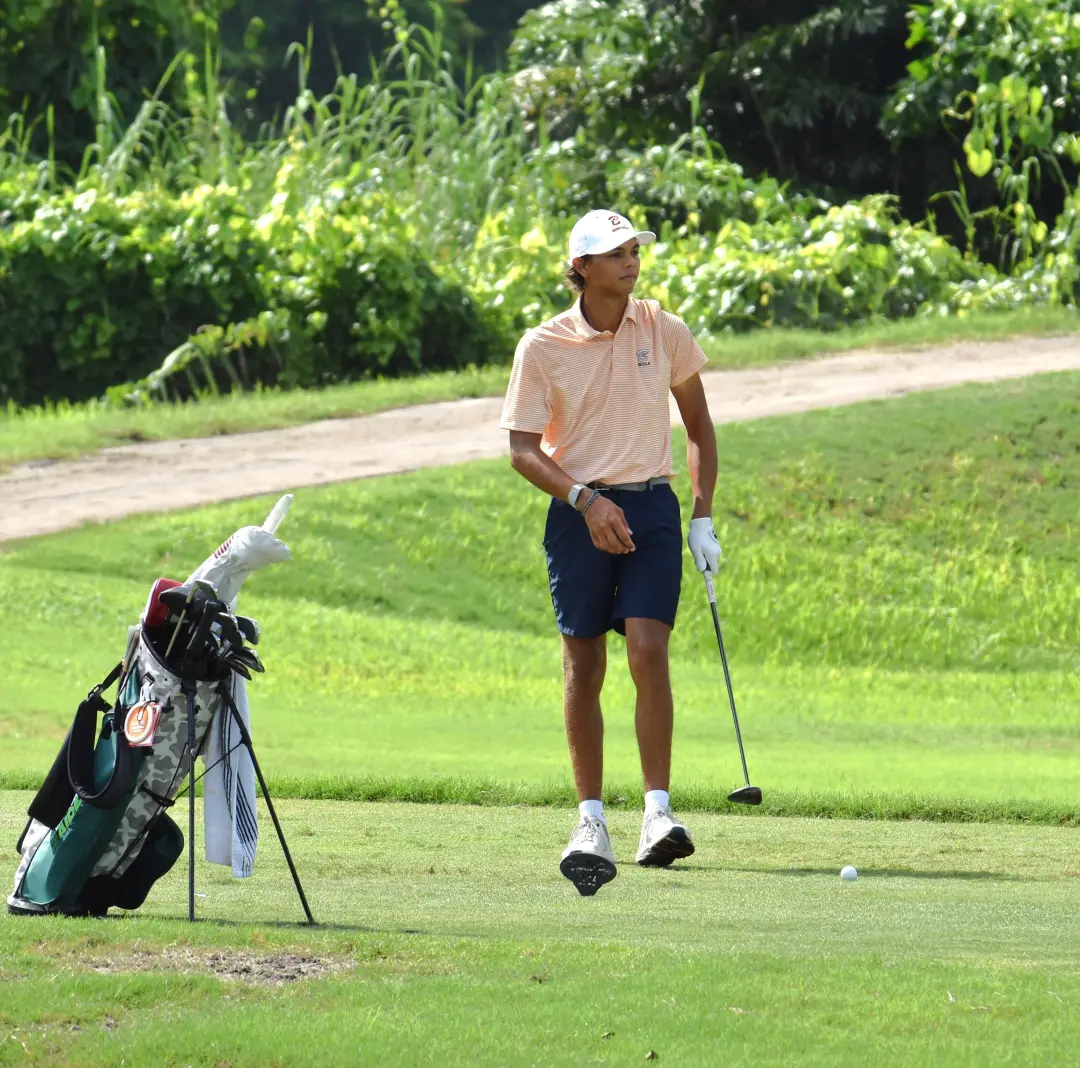 Charlie Woods fez parte da vitória do time Benjamin no campeonato Palm League, terminando em oitavo no individual com 7…