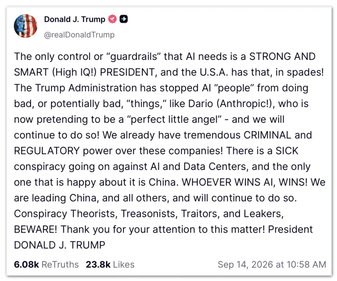 Donald Trump criticou o executivo da Anthropic por defender desaceleração do desenvolvimento da IA. A defesa de Amodei …