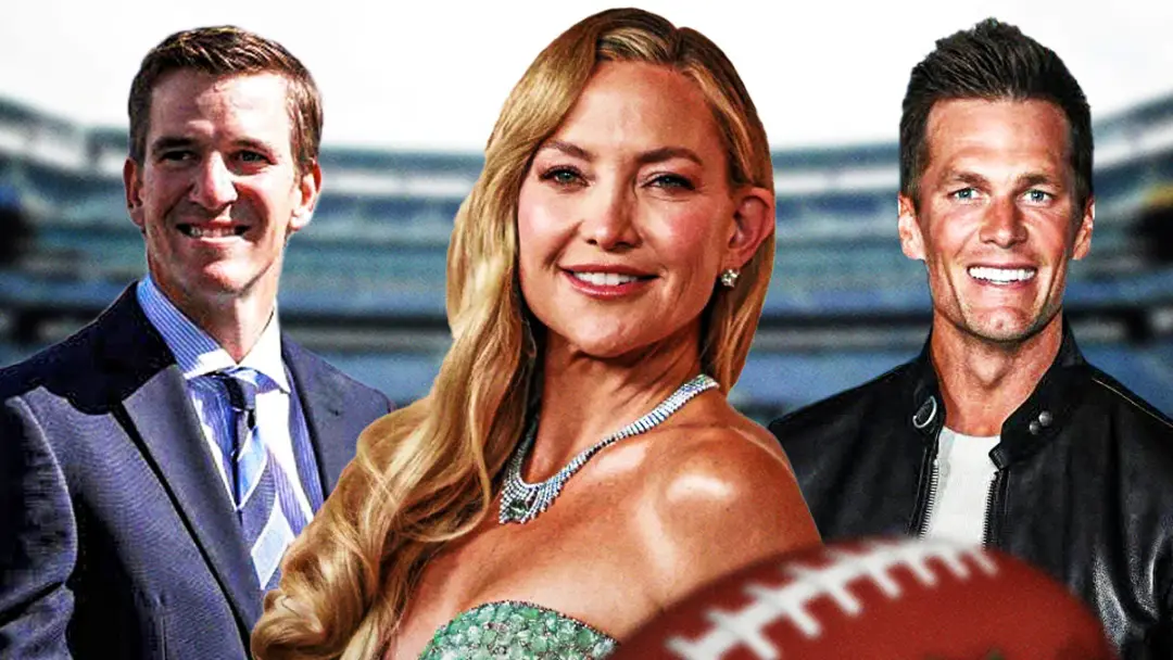 Eli Manning trouxe um clipe de 2008 onde Kate Hudson descreveu Tom Brady como bonito, e ele como o tipo que traz para c…