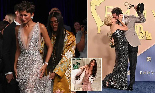 Peacock Theater em Los Angeles teve ações depois da cerimônia das Emmys. Ver pessoas como Sofia Vergara com os filhotes…