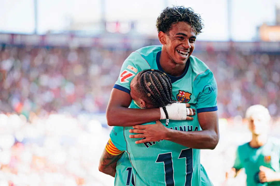 Lamine Yamal fez sete gols e duas assistências em seis jogos da temporada, um aumento de 40% nas participações. Ver ess…