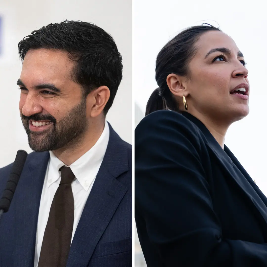 Mamdani foi visto mais favoravelmente que a Ocasio-Cortez em uma pesquisa com eleitores. Esse movimento mostra como a a…