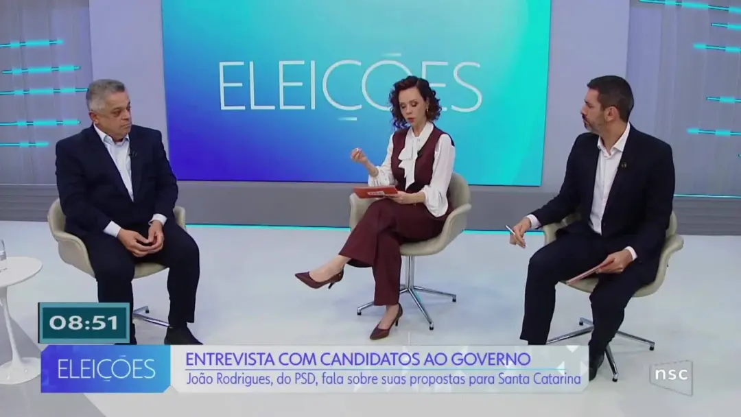 João Rodrigues, candidato do PSD, foi entrevistado no Jornal do Almoço sobre as disputas pelo governo de Santa Catarina…