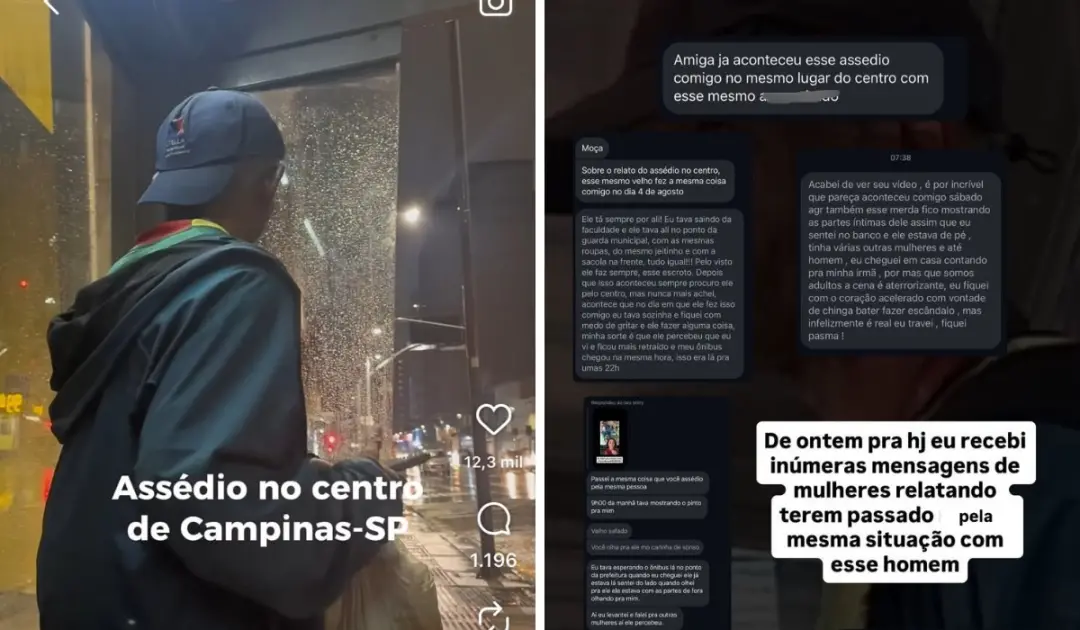 Ponto de ônibus de Campinas, denúncia de importunação sexual em Avenida Francisco Glicério. A mulher de 24 anos viu um …