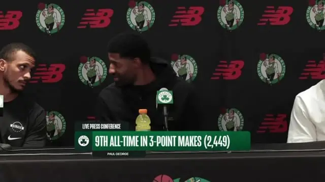Paul George fez piada sobre pegar os Celtics de surpresa na derrota deles para os 76ers na primeira rodada. Mazzulla co…