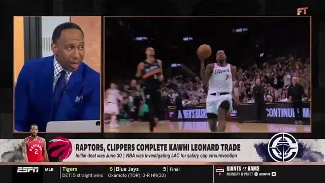 Stephen A Smith disse que Kawhi fez as regras e a organização parecerem ruins, pegou o dinheiro e foi embora. Acho que …