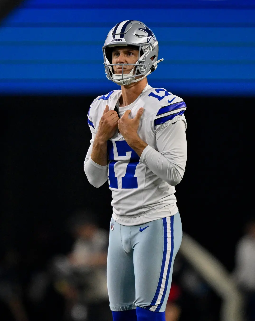 Brandon Aubrey errou o ponto extra no domingo contra os New York Giants. Três jogos seguidos sem converter qualquer kic…
