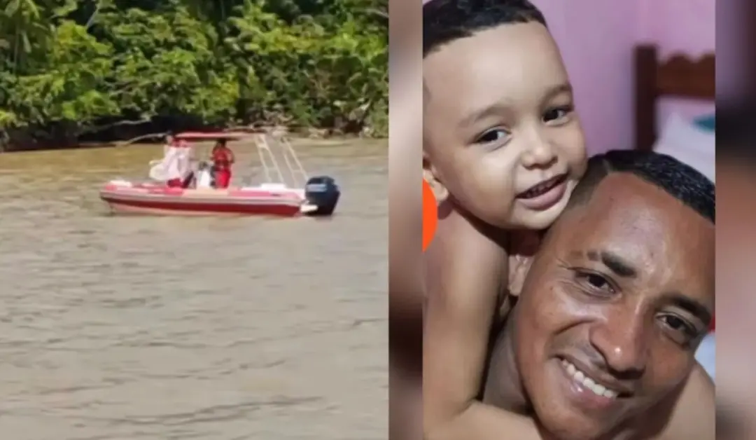 Barcarena, no Pará, conta com quatro mortos depois do naufrágio. Pai e filho, Elenilson e Kaique, foram encontrados boi…