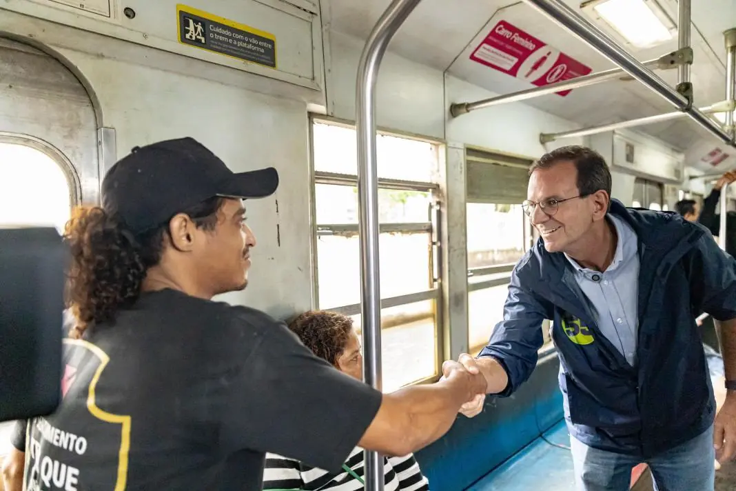 Eduardo Paes promete duplicar ramal Saracuruna e criar Trem Seguro em Magé. É outra promessa de mobilidade no Rio, mas …