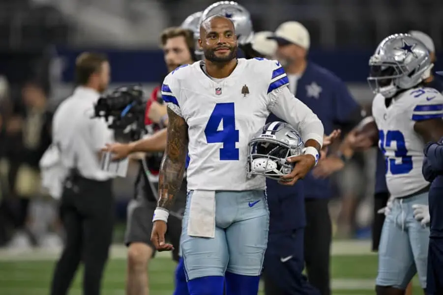 Os Cowboys perderam para os Giants de 28 a 20 na temporada 2026, com Dak Prescott completando 22 de 34 passes. O analis…