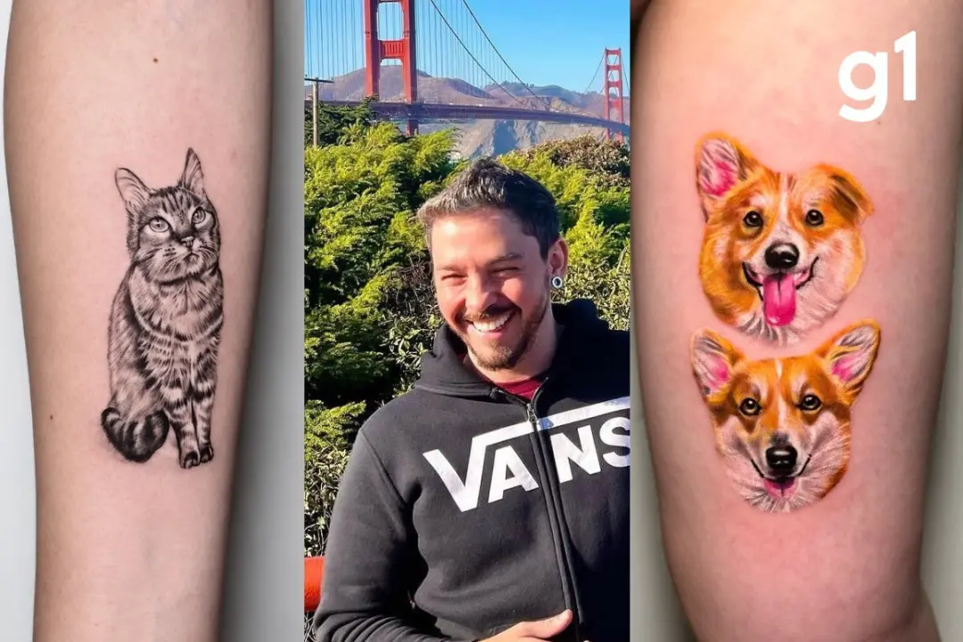 Tatuador de Mato Grosso levou seu trabalho de retratos realistas de pets de Cuiabá para a Flórida, nos Estados Unidos. …