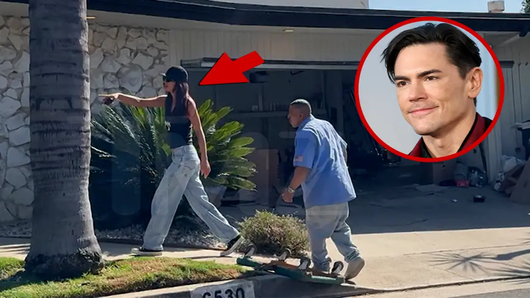 Victoria Lee Robinson está retirando pertences da casa de Tom Sandoval com ajudantes. A situação de término parece esta…