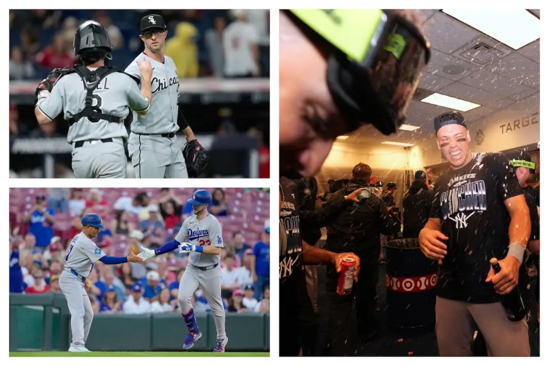 Yankees e Dodgers garantiram vaga nos playoffs com vitórias fora de casa na segunda. O Judge marcou um homer de três po…