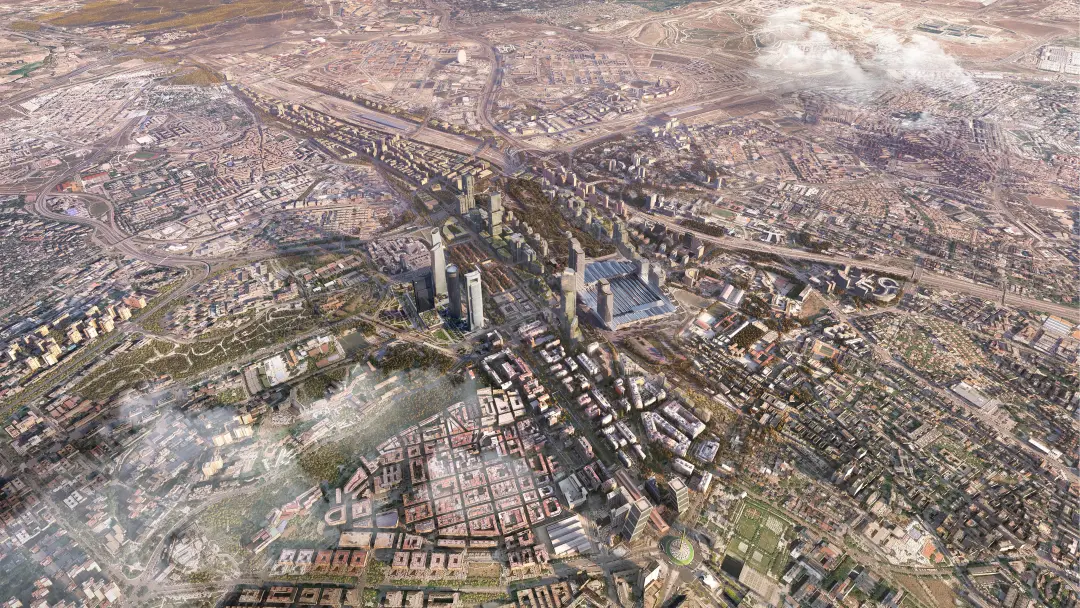 Madrid Nuevo Norte, projeto de transformação urbana em Madrid, está começando obras para regenerar espaços em vez de ex…