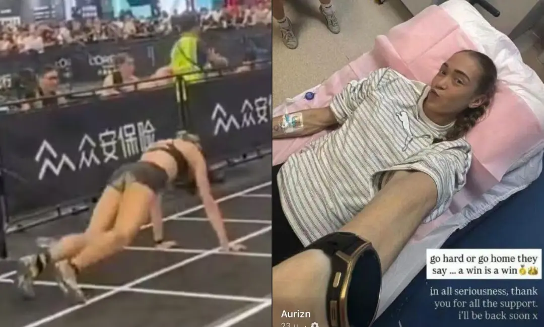 Joanna Wietrzyk, australiana, venceu o torneio Hyrox em Pequim mesmo após um episódio de incontinência fecal durante a …