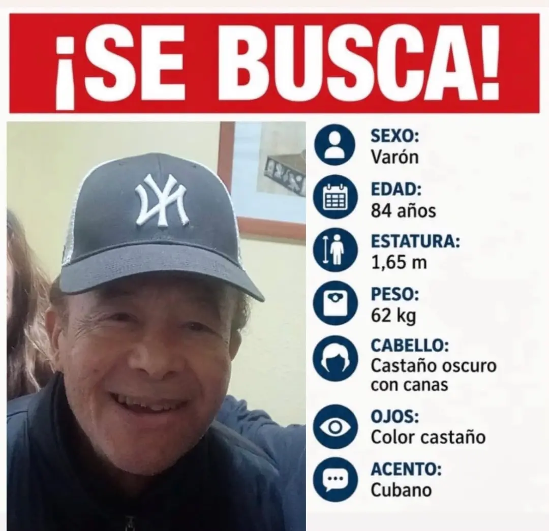 Roberto Fernández Magriñat, de 84 anos e com Alzheimer, sumiu em Torrejón de Ardoz na semana passada. A polícia investi…