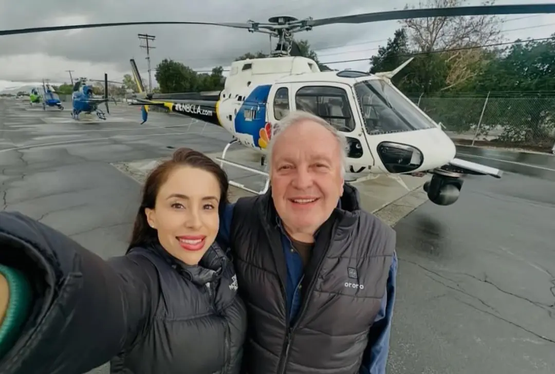 Chatsworth, Los Angeles, Califórnia. A queda de helicóptero deixou três mortos, incluindo a repórter aérea Eliana Moren…