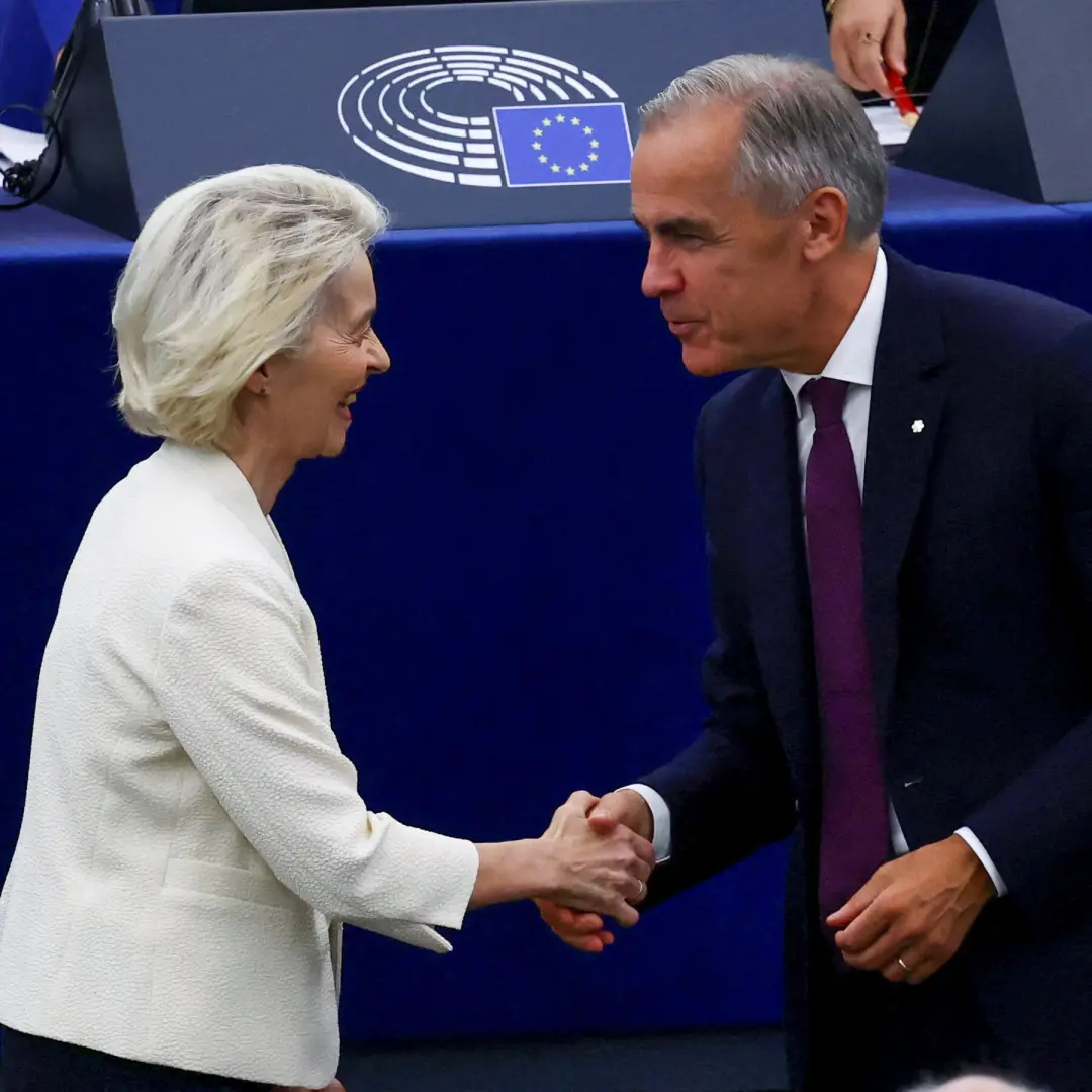 Ursula von der Leyen convidou o Canadá a uma parceria mais próxima, enquanto ambos tentam navegar desafios geopolíticos…
