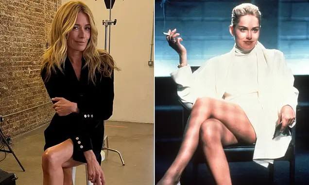 Cat Deeley, apresentadora do The This Morning, deu um momento estilo Basic Instinct em fotos de bastidores. A pose sedu…
