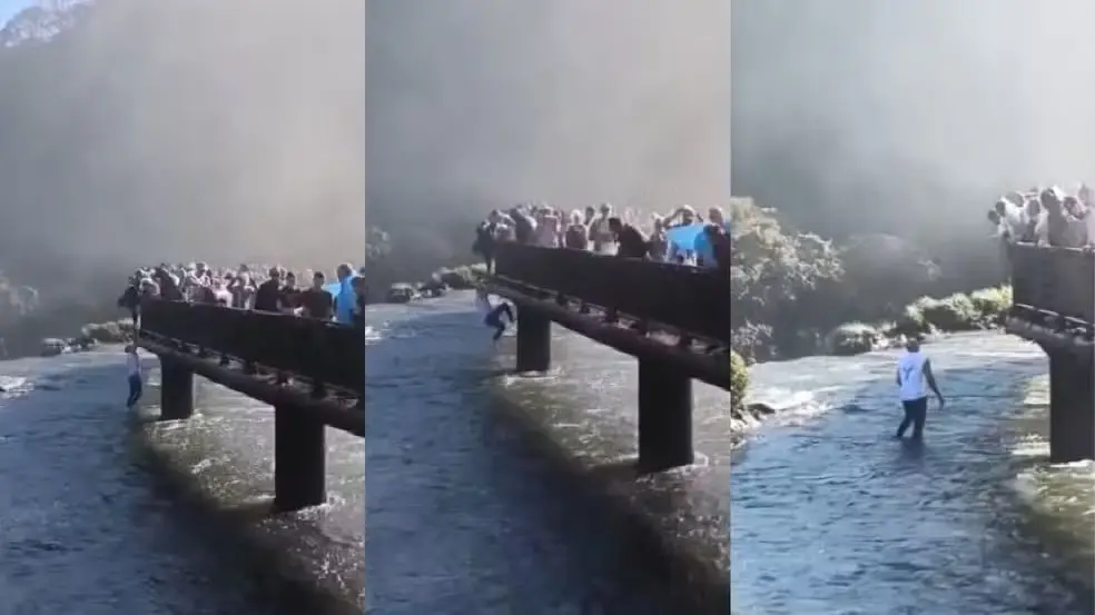 Multa de 7.800 reais para turista que pulou nas Cataratas do Iguaçu para pegar um celular. A restrição serve para evita…