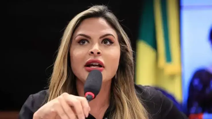 Cinco windbanners da campanha de Silvye Alves no Setor Marista, Goiânia, precisam ser retirados em 24 horas por ordem d…