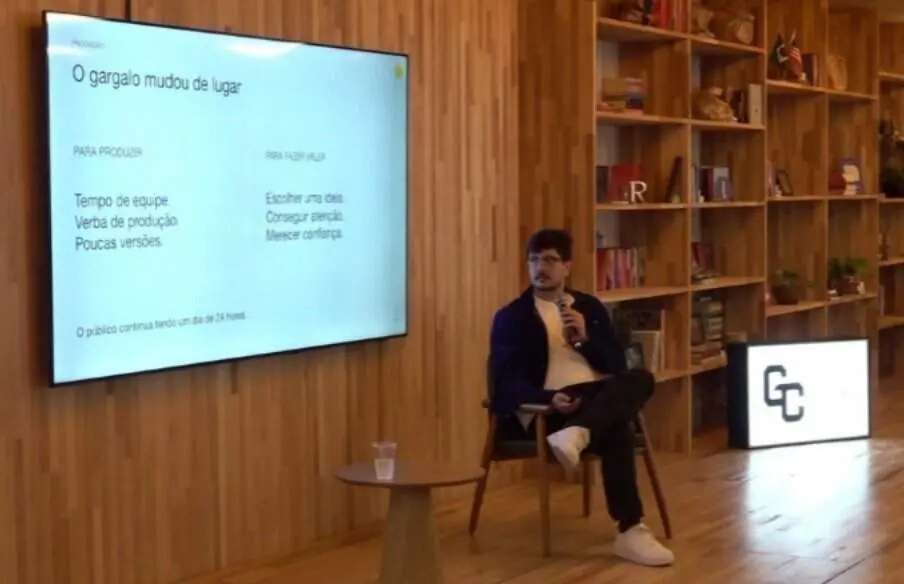 Instituto Caldeira, em Porto Alegre, recebeu profissionais para debater os impactos da inteligência artificial na mídia…