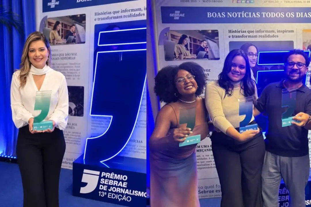 Mato Grosso teve três vitórias no Premio Sebrae de Jornalismo, com o g1 MT ganhando o primeiro e o terceiro lugar na ca…