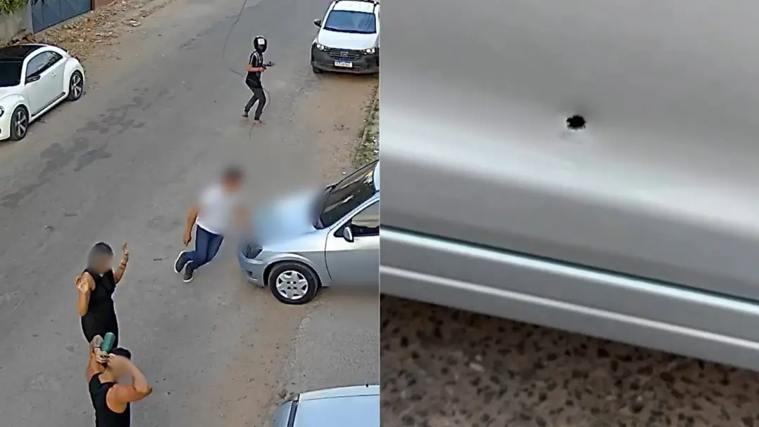 São Luís, Maranhão, registrou um assalto em oficina onde um homem armado rendeu um influenciador e duas pessoas, rouban…