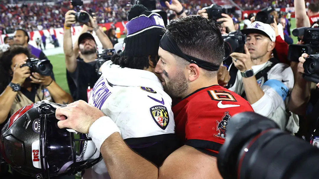 Todd Monken falou que em 2023 os Ravens achavam que Baker Mayfield ia assinar em Baltimore pra ser backup do Lamar Jack…