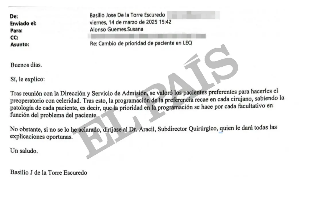 Hospital Ramón y Cajal: a Comunidade de Madri reconheceu a manipulação nas listas de espera, mas isentou os chefes e ap…