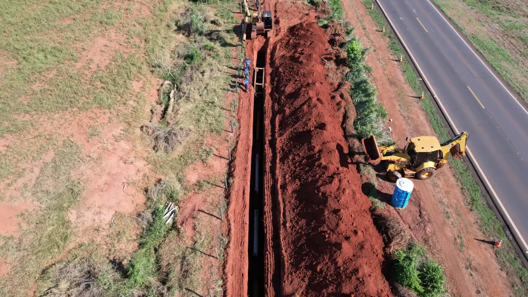 Taquarussu avança na infraestrutura, com 4 mil moradores mais próximos do novo sistema de esgoto, saindo de zero cobert…