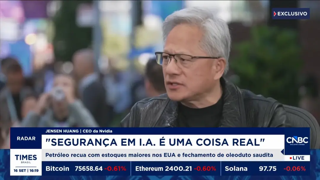 Jensen Huang, CEO da Nvidia, disse que não precisa de novas leis para controlar a inteligência artificial. A segurança …