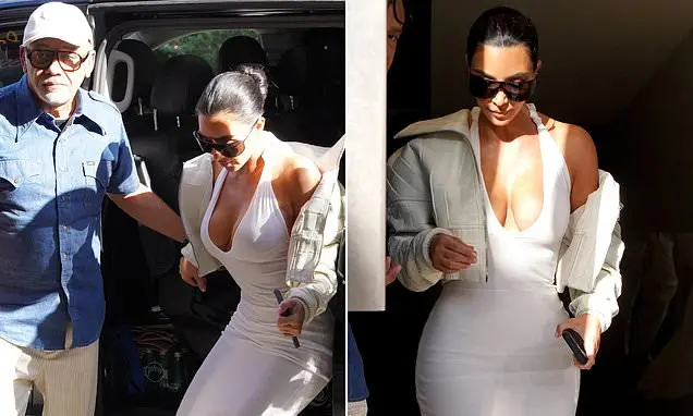 Kim Kardashian foi vista saindo da sede da Christian Louboutin em Paris, mesmo depois de ganhar apenas um Euro em um ca…