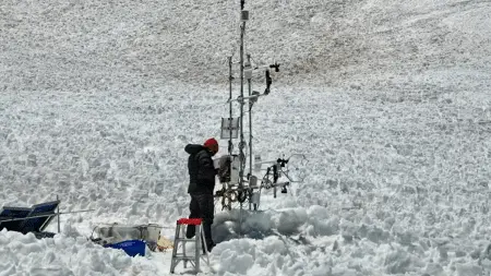 Neve mais que dobrou a média histórica nos Andes, cobrindo uma área de 10.000 km². É um sinal claro da mudança climátic…